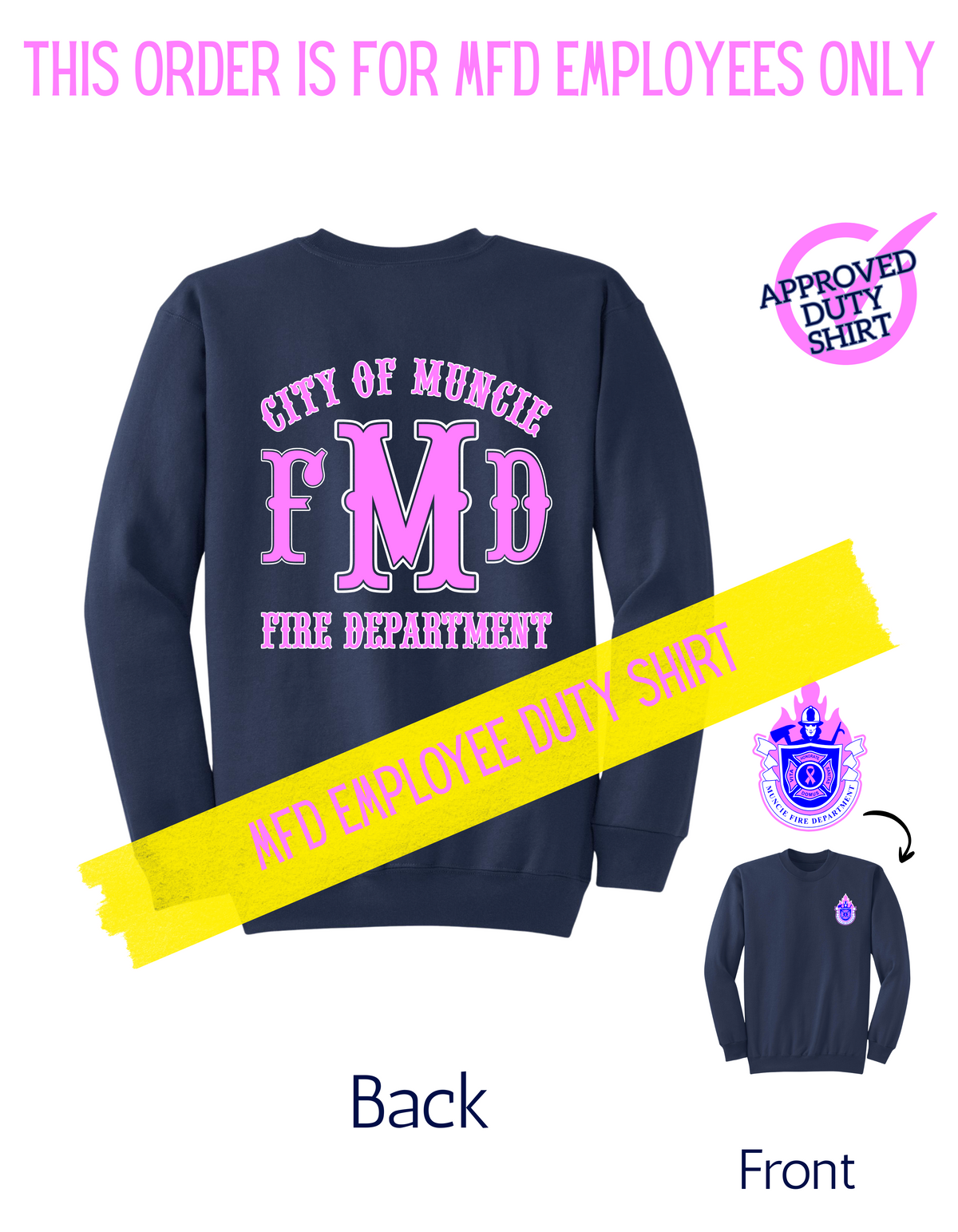 MFD ON DUTY CANCER SHIRT